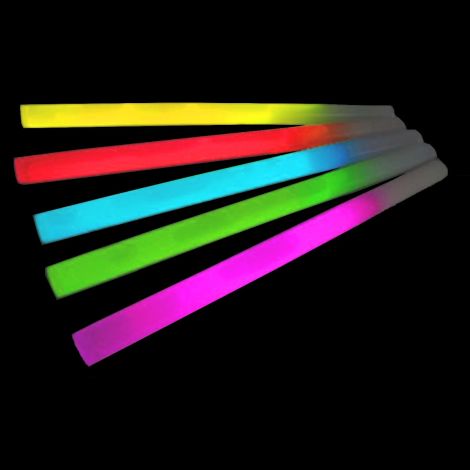 Jumbo Glow Sticks Single Colour x 25