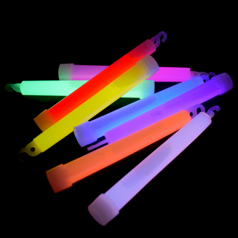 6" Glow Sticks Assorted x 25