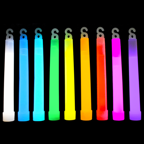 6" Single Colour Glow Sticks