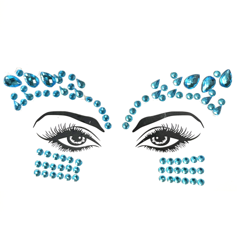 Elegant Mini Face Jewels - NOT glow in the dark