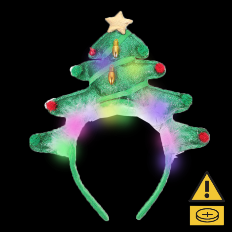 LED Christmas Tree Head Bopper - 