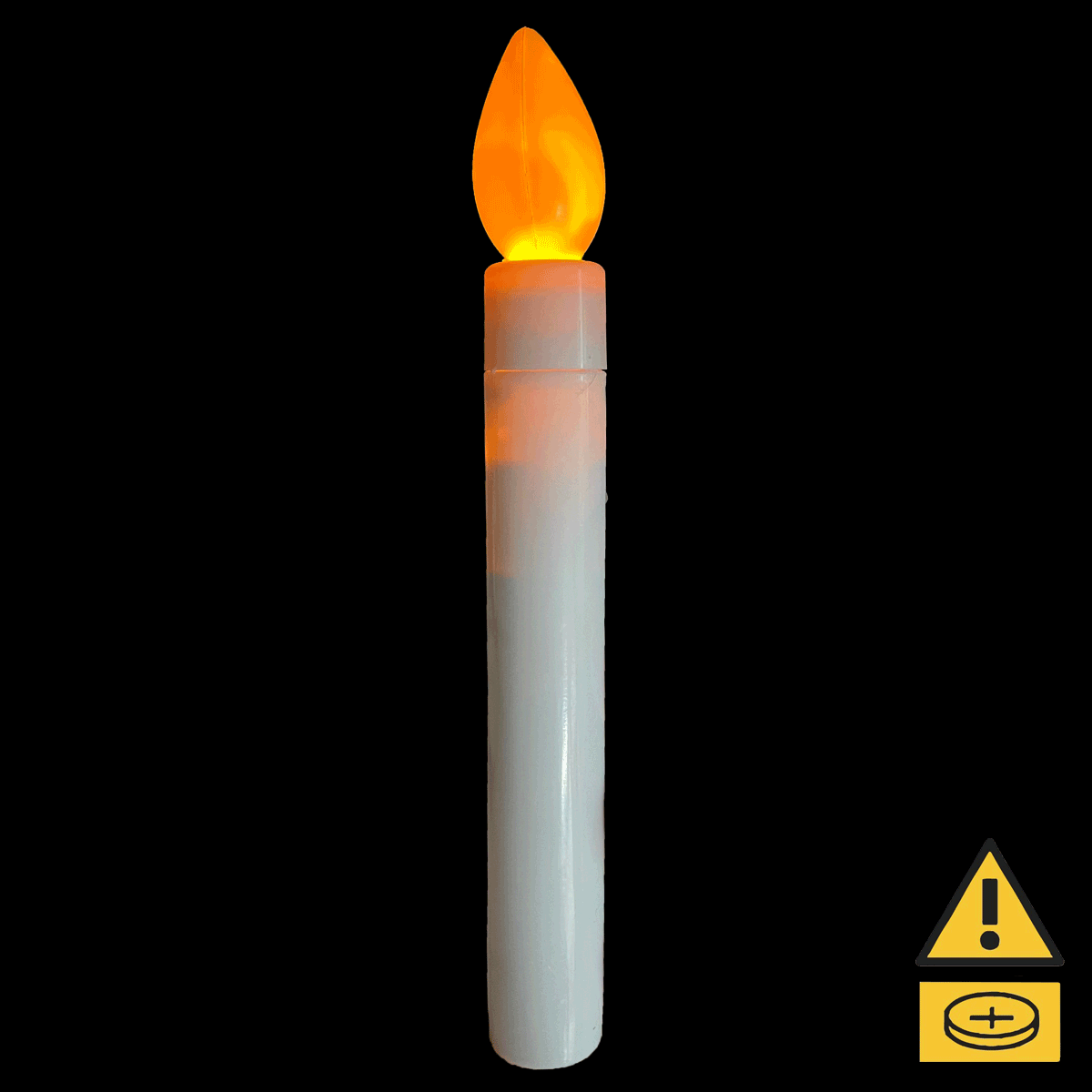 Carols LED Flicker Yellow Candle 15cm