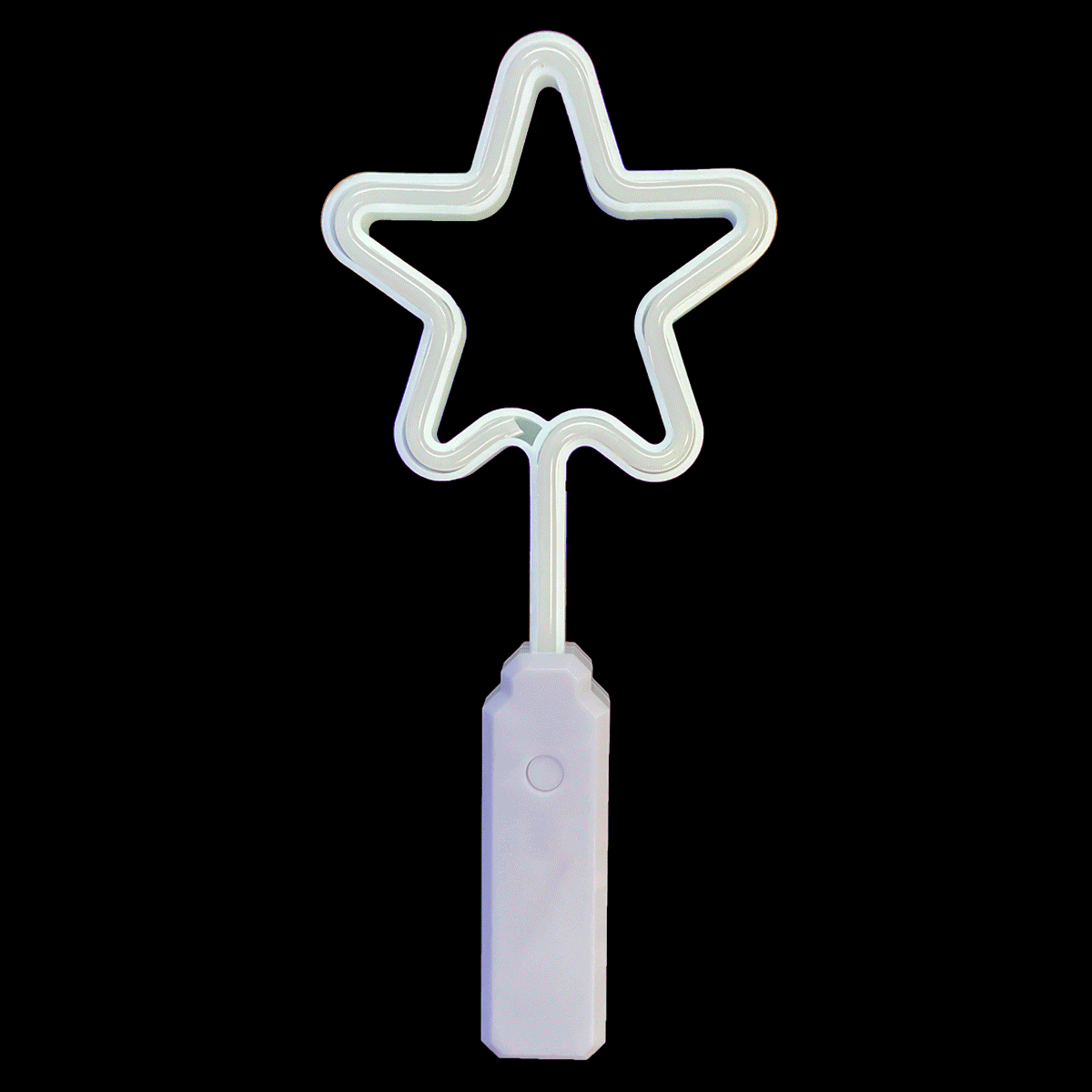 Neon Mini Star Rainbow Wand