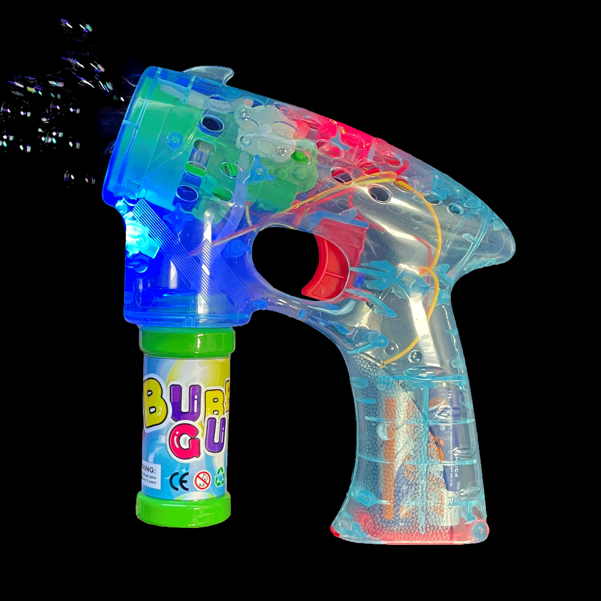 Light Up Porous Bubble Gun